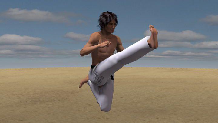 USHIRO ASHI TOBI GERI
