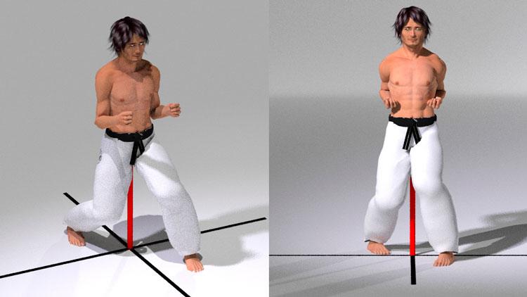 HANGETSU DACHI