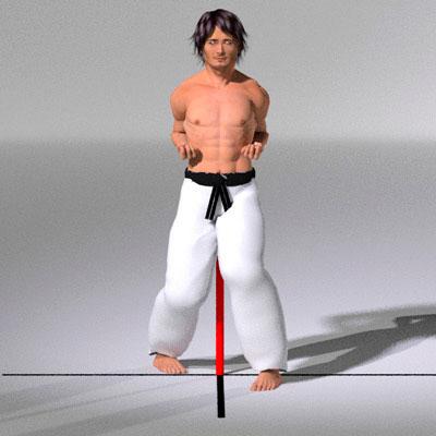 HANGETSU DACHI 